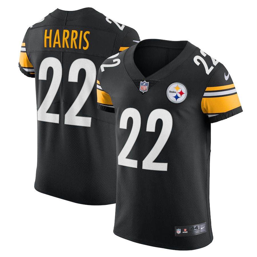 Men Pittsburgh Steelers #22 Najee Harris Nike Black Vapor Elite NFL Jersey->pittsburgh steelers->NFL Jersey